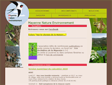Tablet Screenshot of mayennenatureenvironnement.fr